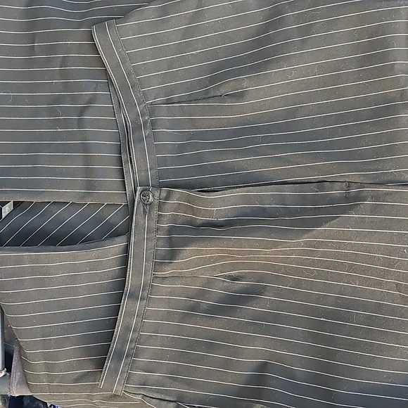 WIDE LEG PINSTRIPED TROUSERS - Picture 4 of 6